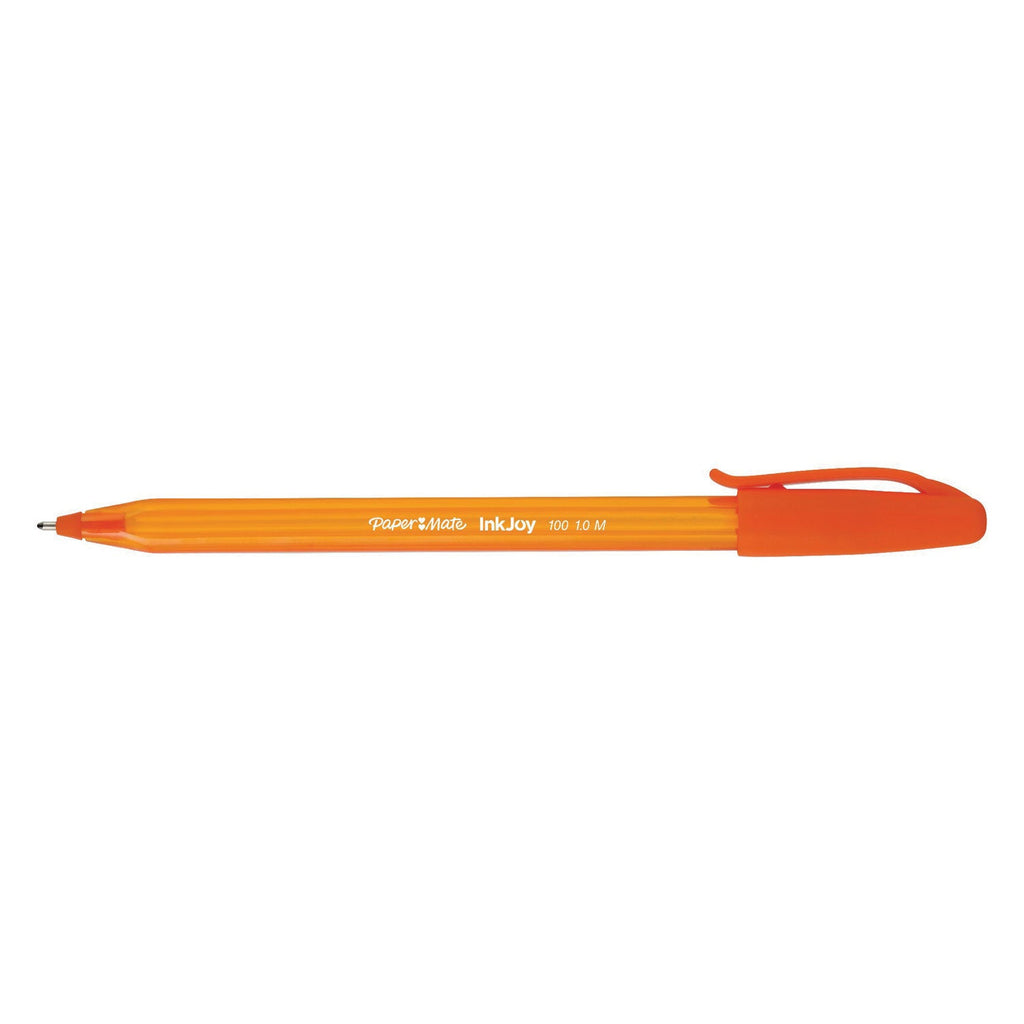 Paper Mate InkJoy 100 Ballpoint Pen, Stick, Medium 1 mm, Eight Assorted Ink and Barrel Colors, 8/Pack
