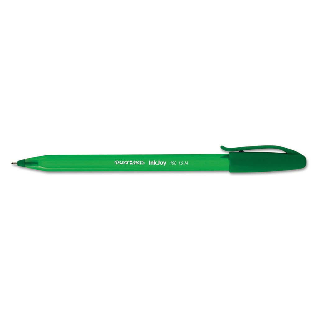 Paper Mate InkJoy 100 Ballpoint Pen, Stick, Medium 1 mm, Eight Assorted Ink and Barrel Colors, 8/Pack