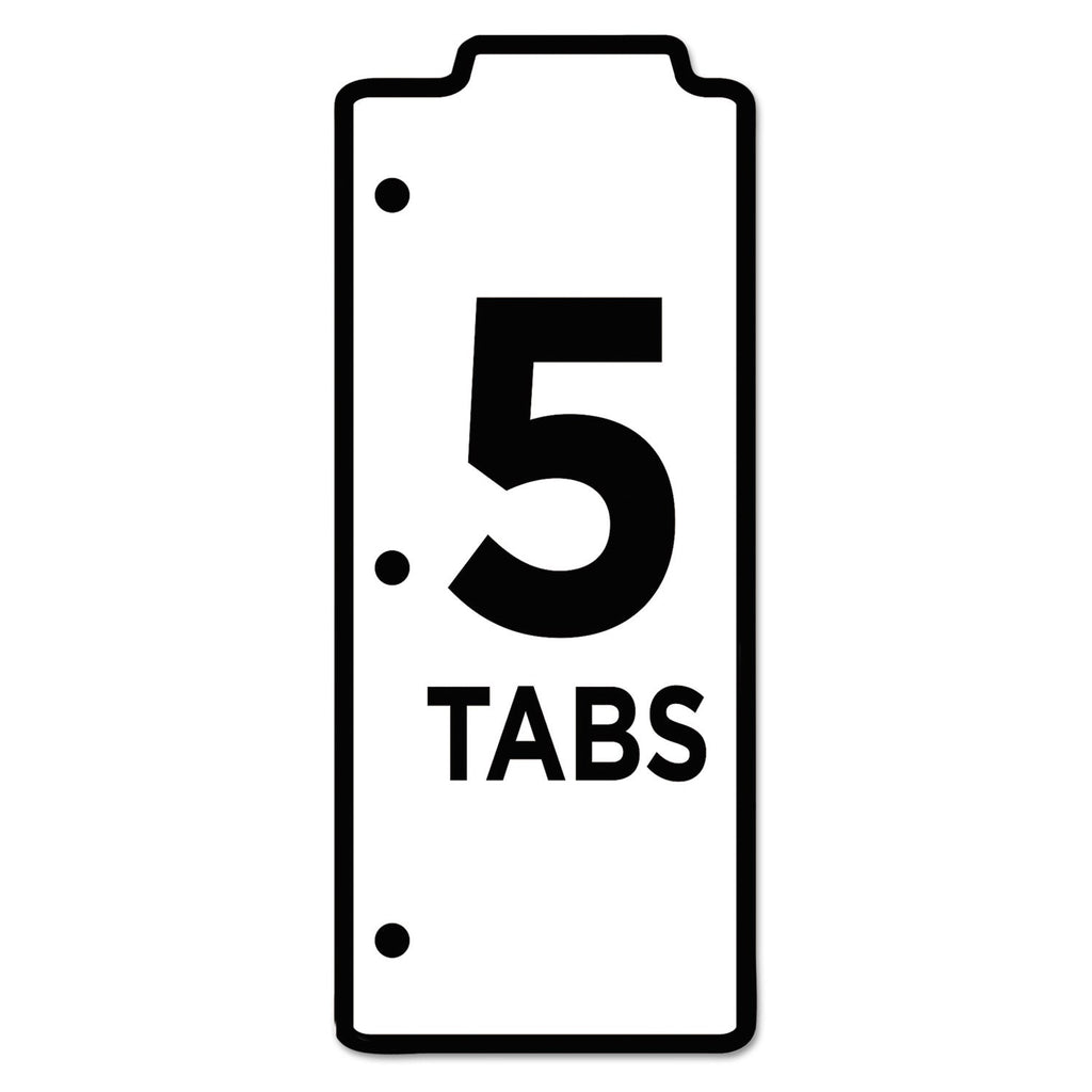 Avery Tabbed Snap-In Bookmark Plastic Dividers, 5-Tab, 11.5 x 3, Assorted, 1 Set