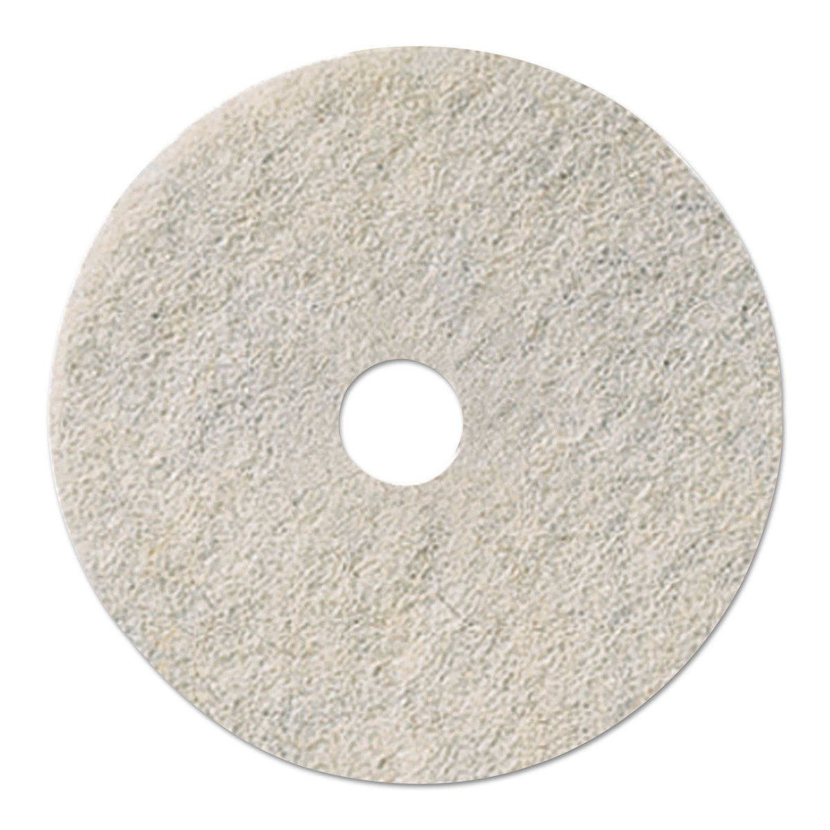Boardwalk Natural Burnishing Floor Pads, 24" Diameter, White, 5/Carton
