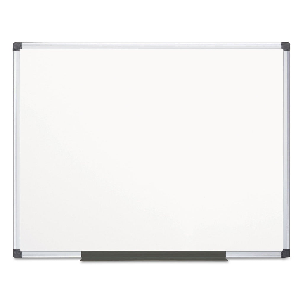 MasterVision Porcelain Value Dry Erase Board, 48 x 72, White, Aluminum Frame