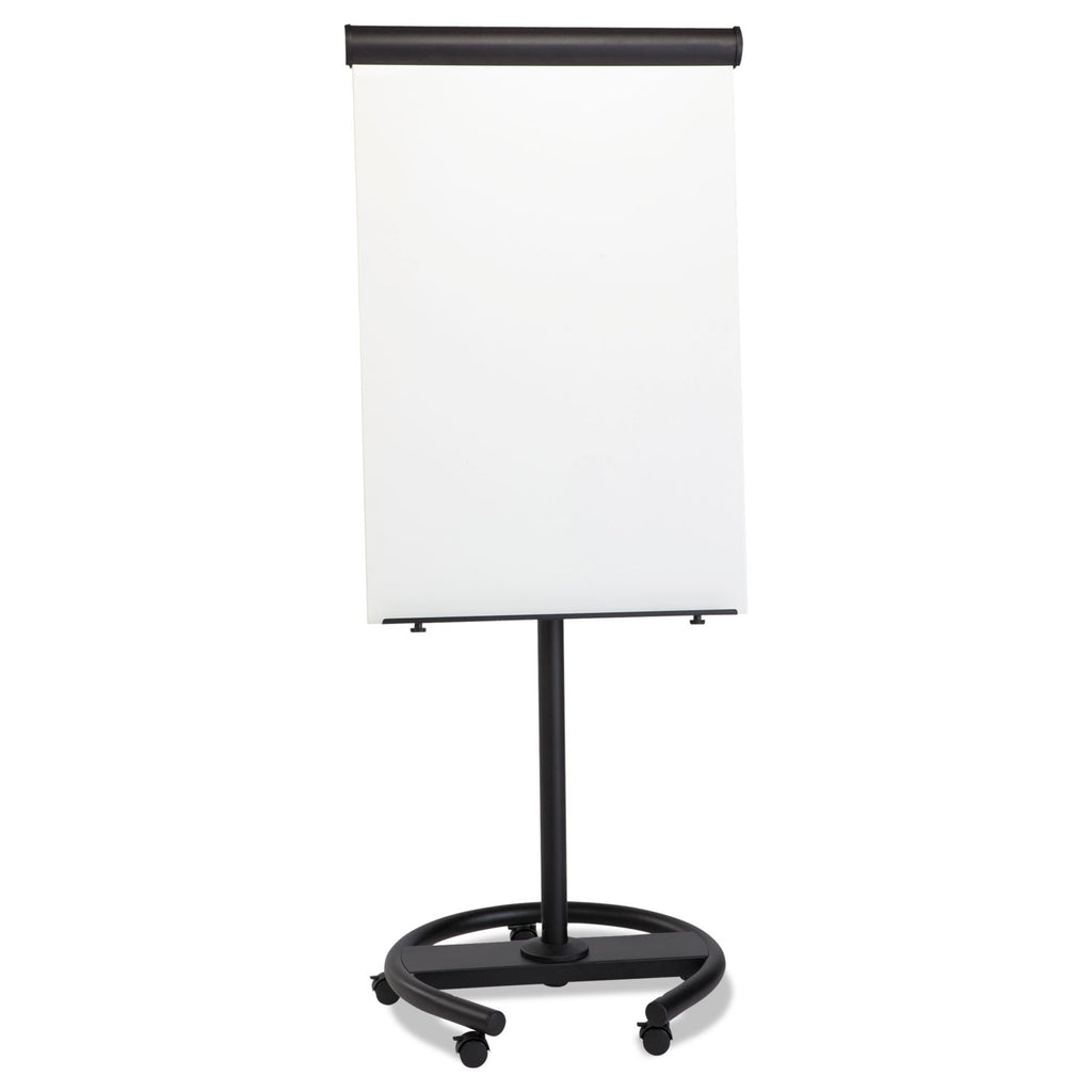MasterVision 360 Multi-Use Mobile Magnetic Dry Erase Easel, 27 x 41, Black Frame
