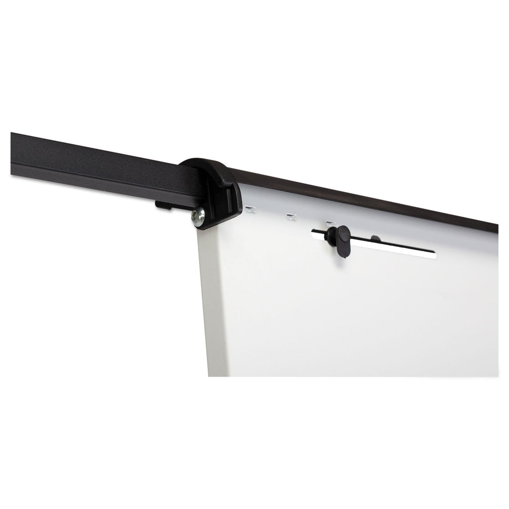 MasterVision 360 Multi-Use Mobile Magnetic Dry Erase Easel, 27 x 41, Black Frame