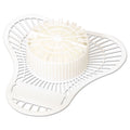 Big D Industries Dyna-Screen Urinal Screen with Block, Camphor Scent, 0.4 lb, White, 6/Carton
