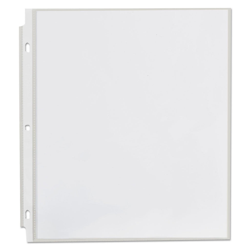 Universal Top-Load Poly Sheet Protectors, Heavy Gauge, Clear, 50/Pack