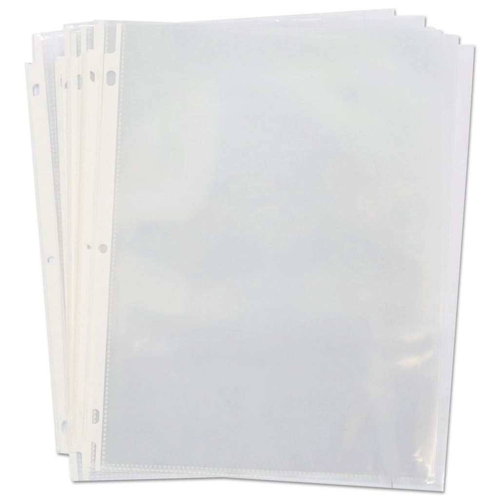 Universal Top-Load Poly Sheet Protectors, Heavy Gauge, Clear, 50/Pack