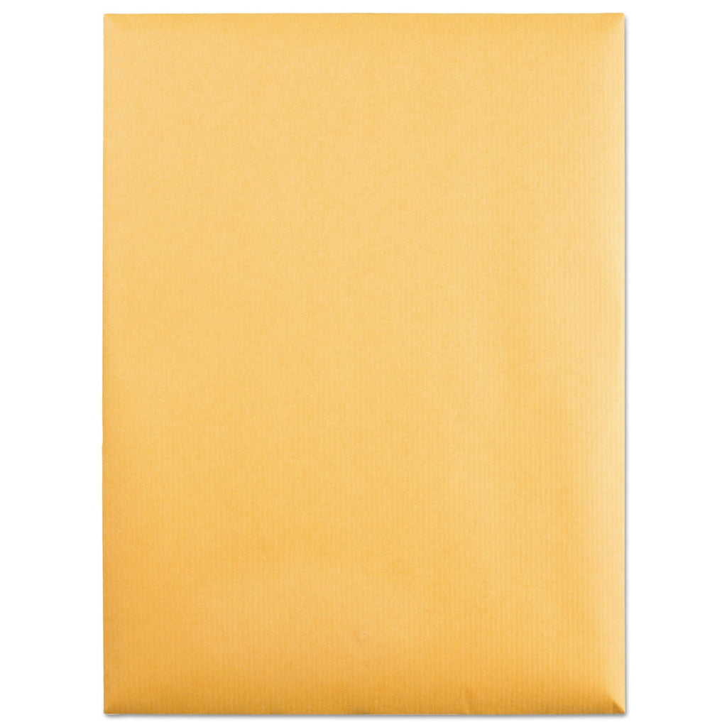Quality Park Park Ridge Kraft Clasp Envelope, #90, Square Flap, Clasp/Gummed Closure, 9 x 12, Brown Kraft, 100/Box