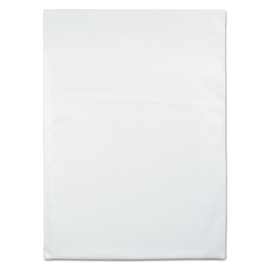 Quality Park Redi-Strip Poly Mailer, #6, Square Flap, Redi-Strip Adhesive Closure, 14 x 19, White, 100/Pack