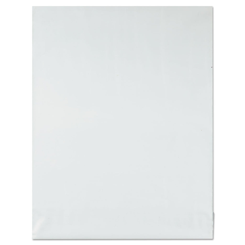 Quality Park Redi-Strip Poly Mailer, #4, Square Flap with Perforated Strip, Redi-Strip Adhesive Closure, 10 x 13, White, 100/Pack
