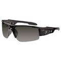 ergodyne Skullerz Dagr Safety Glasses, Black Frame/Smoke Lens, Nylon/Polycarb