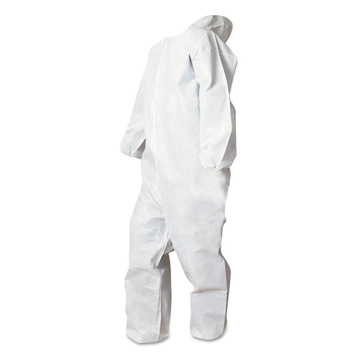Boardwalk Disposable Coveralls, Polypropylene, Large, White, 25/Carton