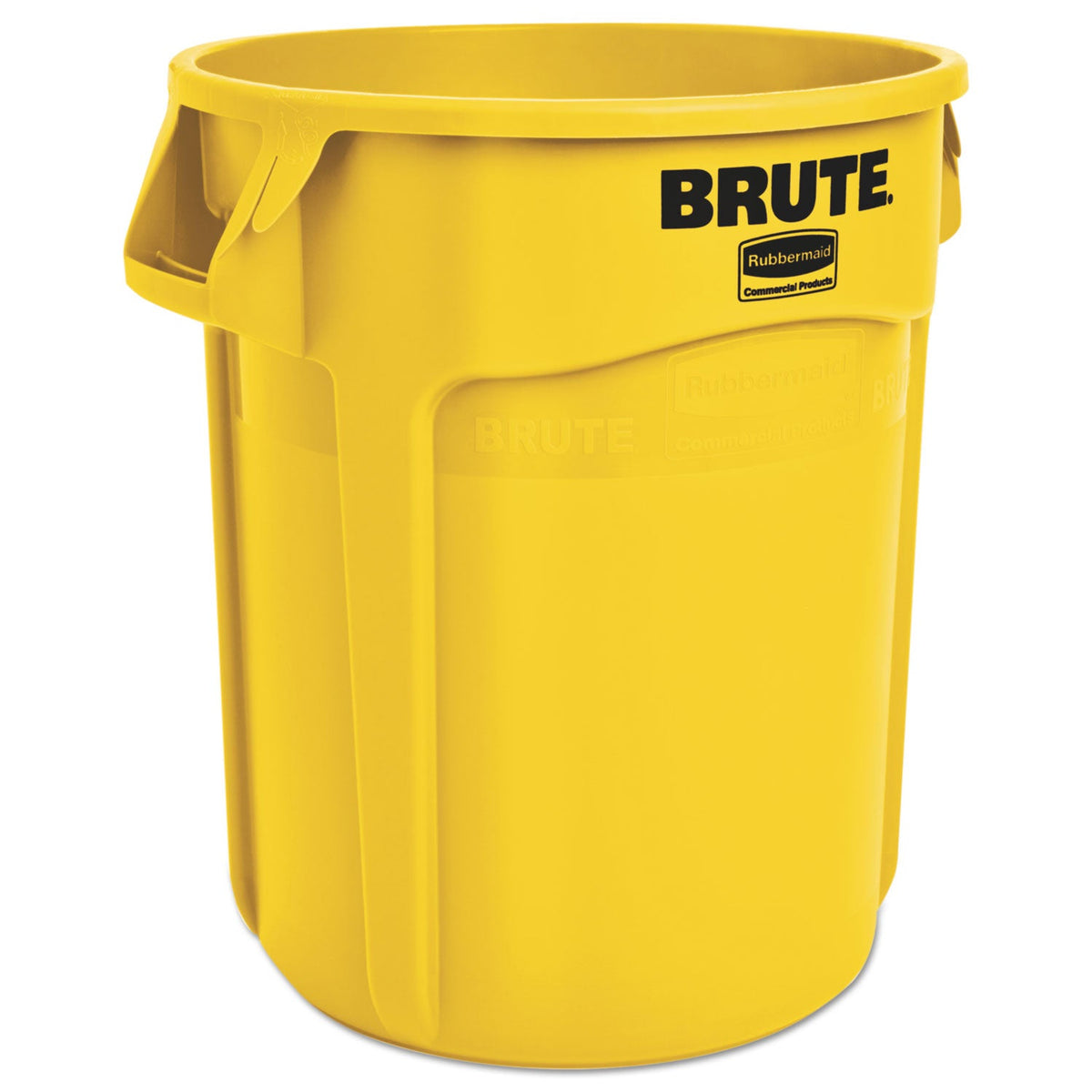 Rubbermaid Round Brute Container, Plastic, 20 gal, Yellow