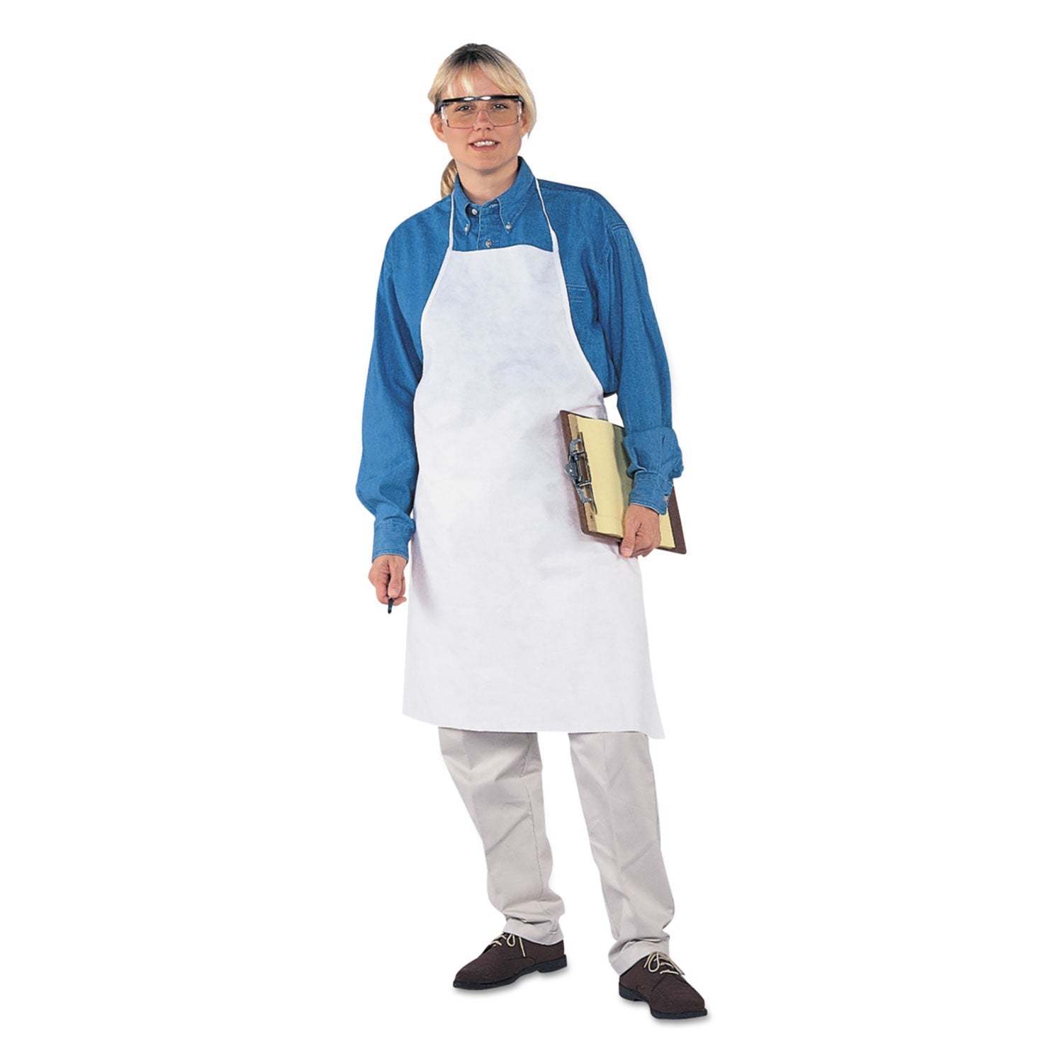 KleenGuard A20 Apron, 28" x 40",  One Size Fits All, White
