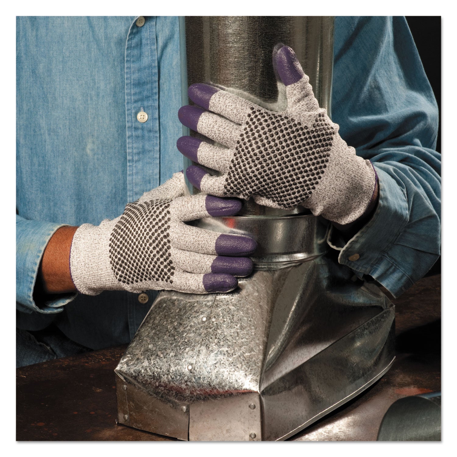 KleenGuard G60 PURPLE NITRILE Cut Resistant Glove, 220mm Length, Small/Size 7, BE/WE, PR