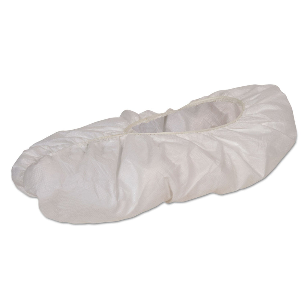 KleenGuard A40 Shoe Covers, One Size Fits All, White, 400/Carton