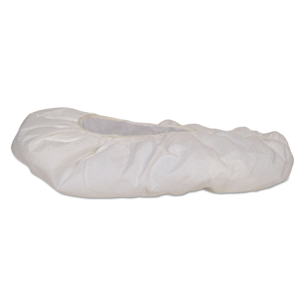 KleenGuard A40 Shoe Covers, One Size Fits All, White, 400/Carton