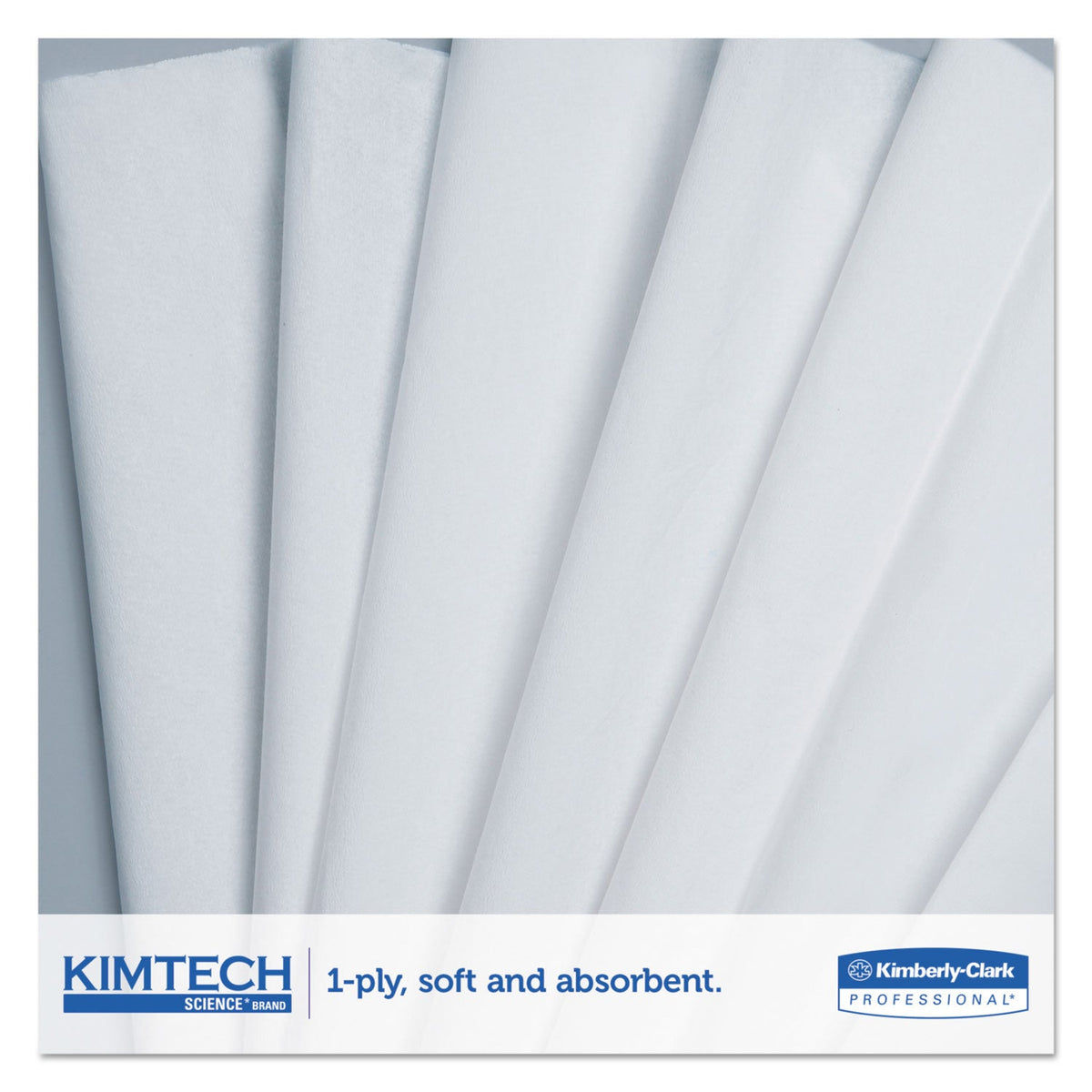 Kimtech Precision Wiper, POP-UP Box, 1-Ply, 14.7 x 16.6 White, 144/Box, 15 Boxes/Carton
