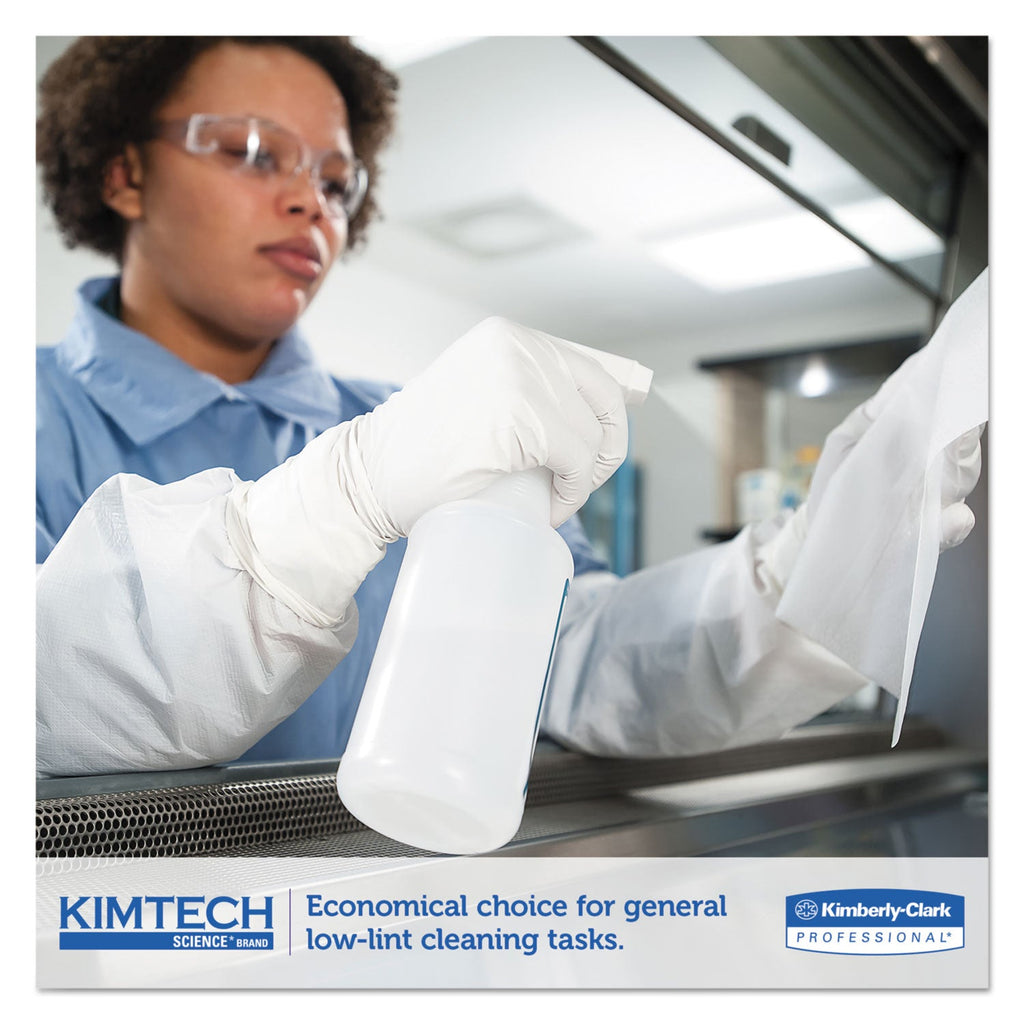 Kimtech Precision Wiper, POP-UP Box, 1-Ply, 14.7 x 16.6 White, 144/Box, 15 Boxes/Carton