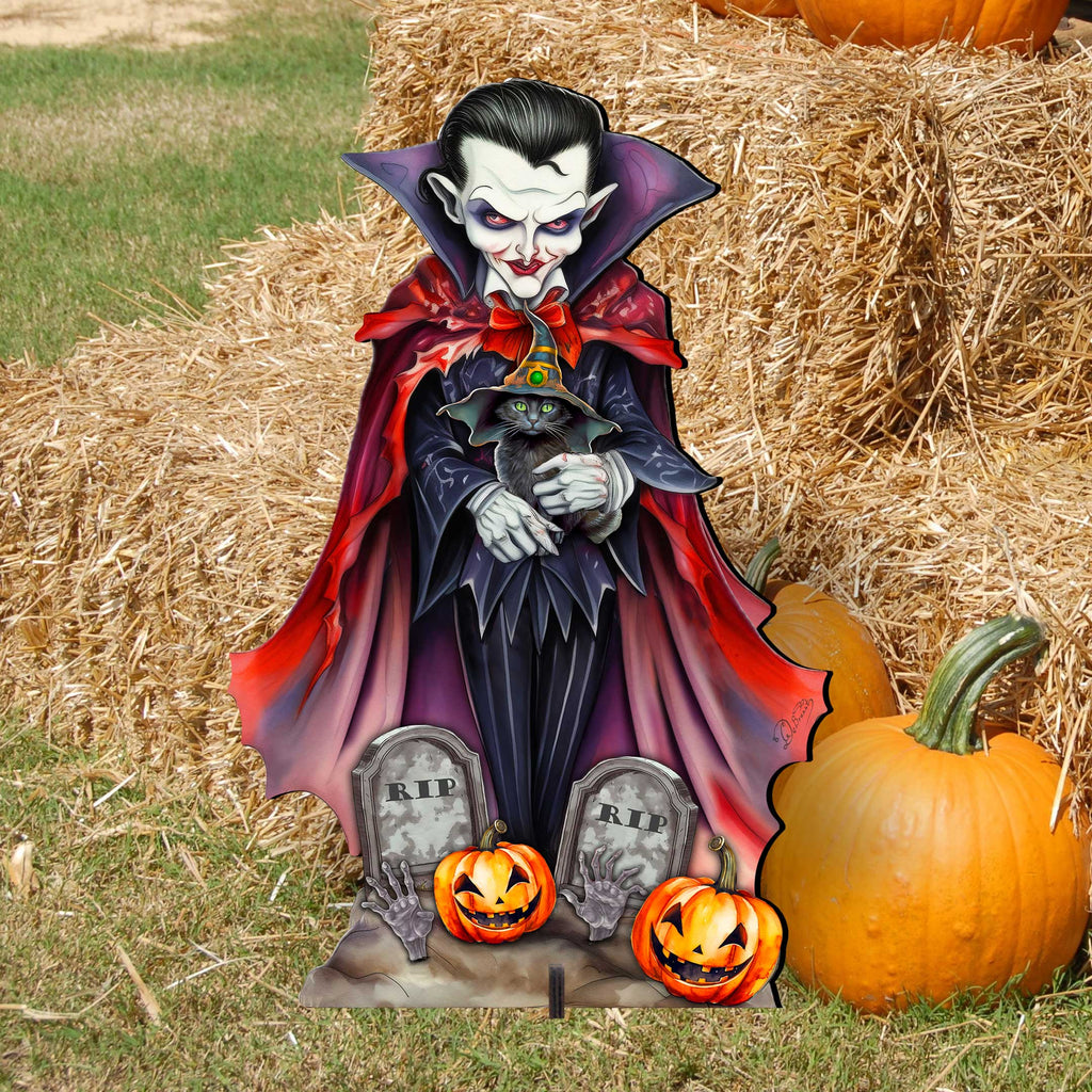 Dracula Freestanding Outdoor Yard Decor by G. Debrekht - Halloween Decor- 8652822F