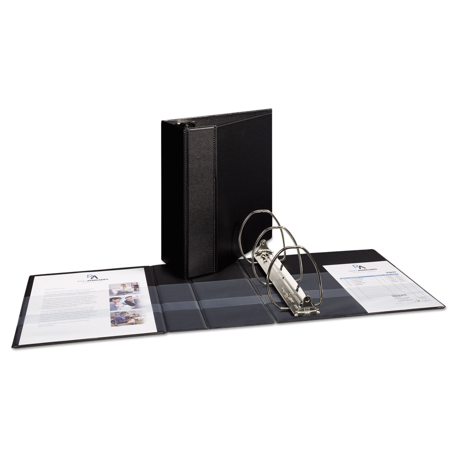 Avery Durable Non-View Binder with DuraHinge and EZD Rings, 3 Rings, 5" Capacity, 11 x 8.5, Black, (7901)