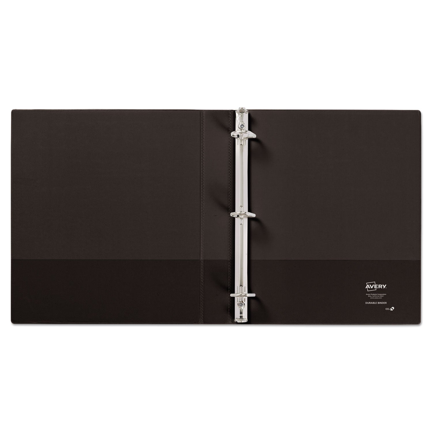 Avery Durable View Binder with DuraHinge and Slant Rings, 3 Rings, 1" Capacity, 11 x 8.5, Black