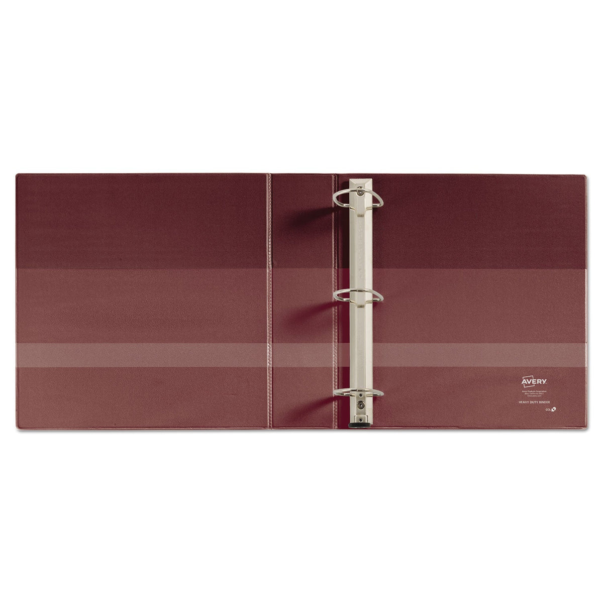 Avery Heavy-Duty Non-View Binder with DuraHinge and Locking One Touch EZD Rings, 3 Rings, 4" Capacity, 11 x 8.5, Maroon