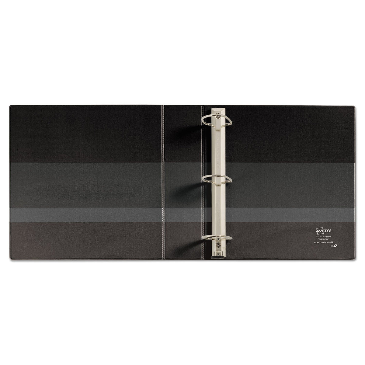 Avery Heavy-Duty Non-View Binder with DuraHinge and One Touch EZD Rings, 3 Rings, 2" Capacity, 11 x 8.5, Black