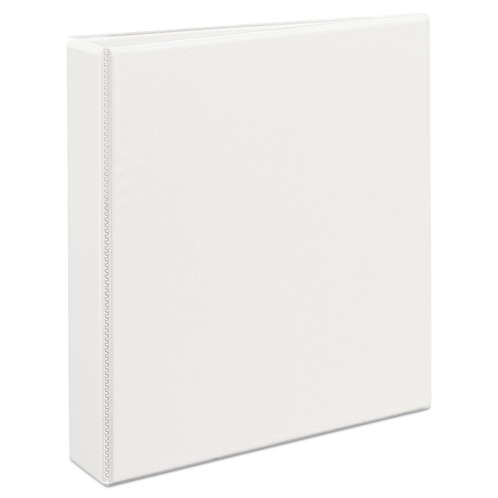 Avery Durable View Binder with DuraHinge and EZD Rings, 3 Rings, 1.5" Capacity, 11 x 8.5, White, (9401)