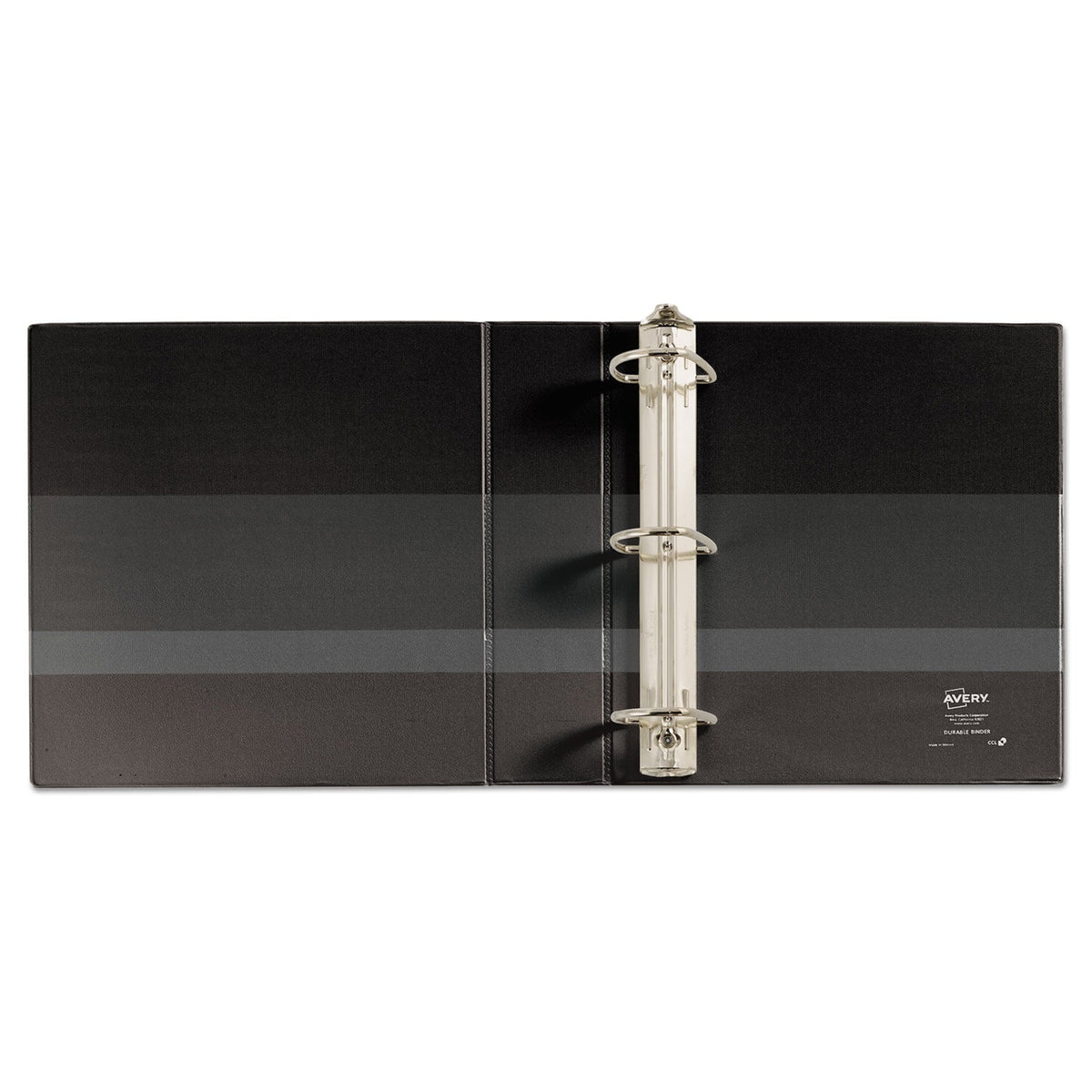 Avery Durable View Binder with DuraHinge and EZD Rings, 3 Rings, 2" Capacity, 11 x 8.5, Black, (9500)