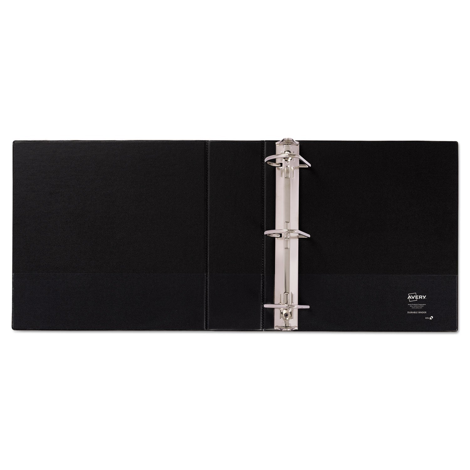 Avery Durable Non-View Binder with DuraHinge and Slant Rings, 3 Rings, 3" Capacity, 11 x 8.5, Green