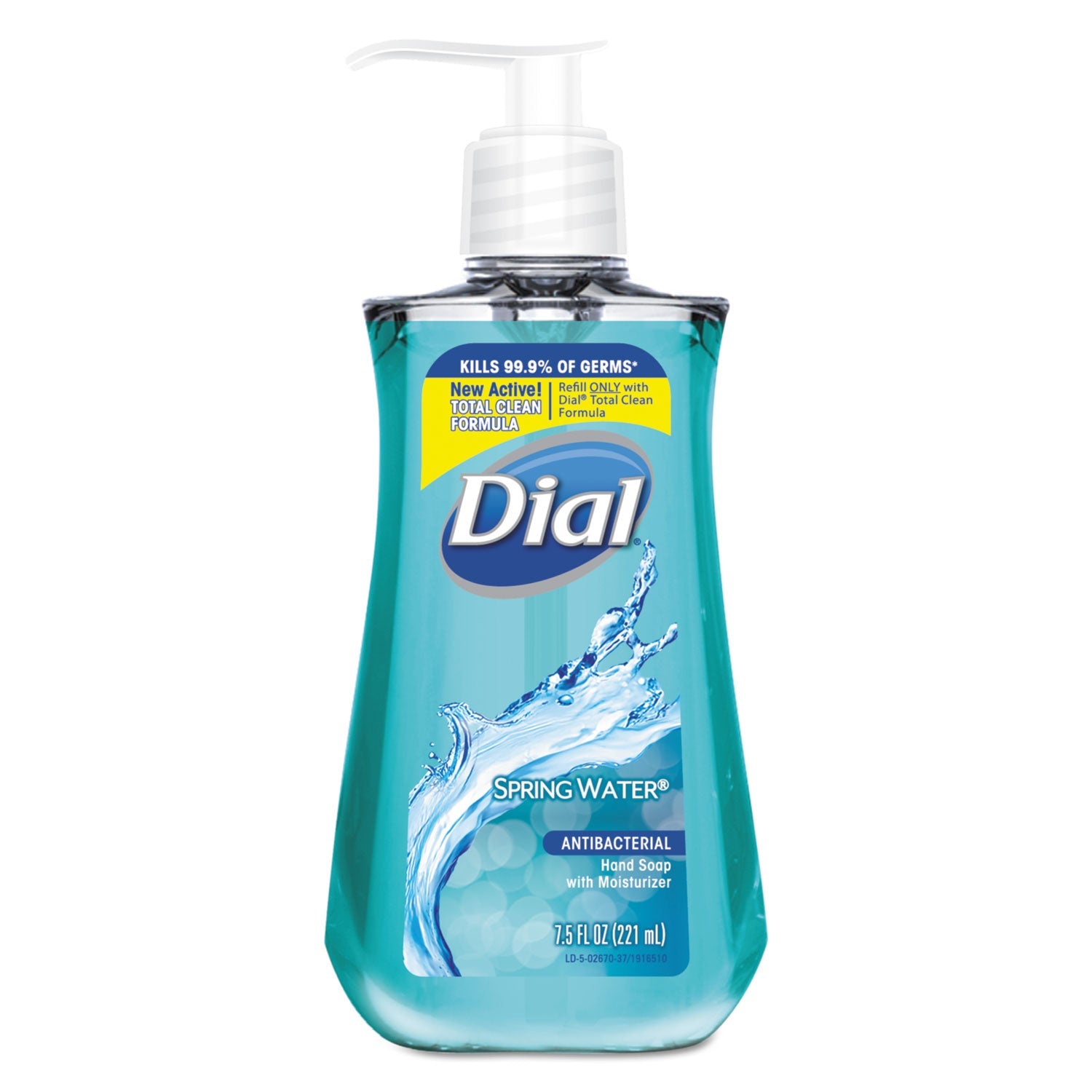Dial Antibacterial Liquid Hand Soap, Spring Water Scent, 7.5 oz Bottle