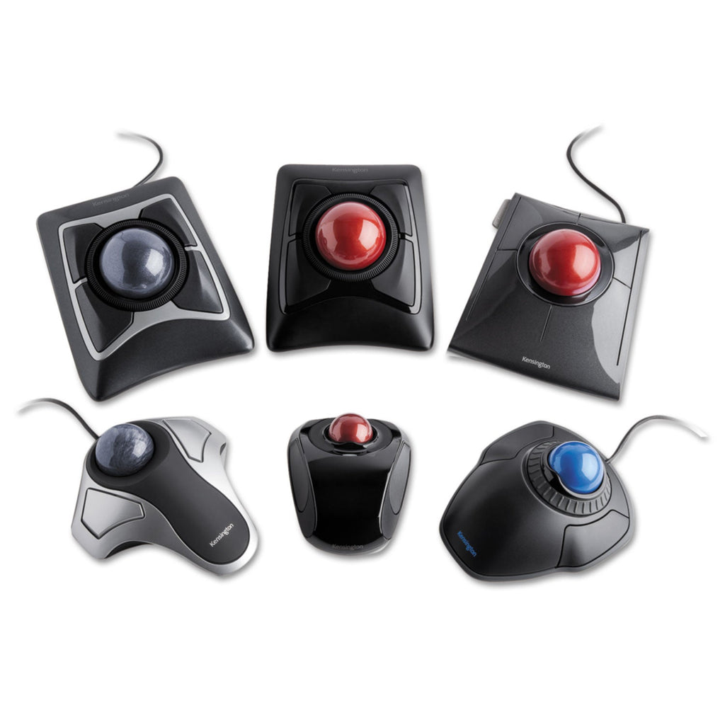Kensington Expert Mouse Wireless Trackball, 2.4 GHz Frequency/30 ft Wireless Range, Left/Right Hand Use, Black