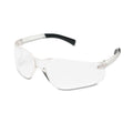 MCR BearKat Safety Glasses, Wraparound, Black Frame/Clear Lens, 12/Box