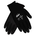 MCR Ninja HPT PVC Coated Nylon Gloves, Medium, Black, 12 Pair/Box