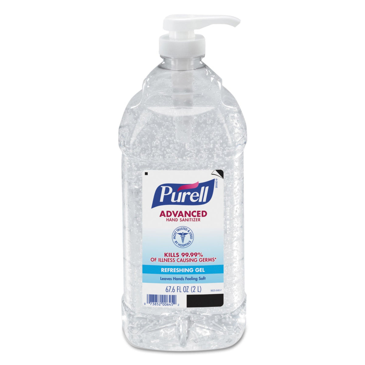 PURELL Advanced Refreshing Gel Hand Sanitizer, 2 L Pump Bottle, Clean Scent