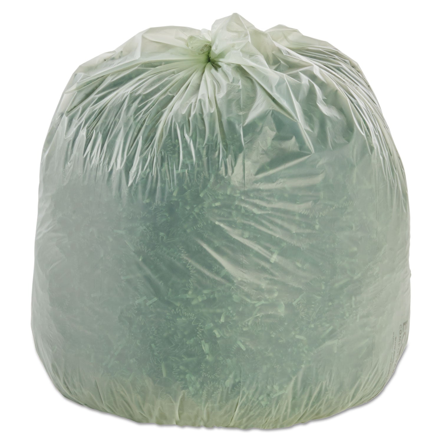 Stout EcoSafe-6400 Bags, 48 gal, 0.85 mil, 42" x 48", Green, 40/Box