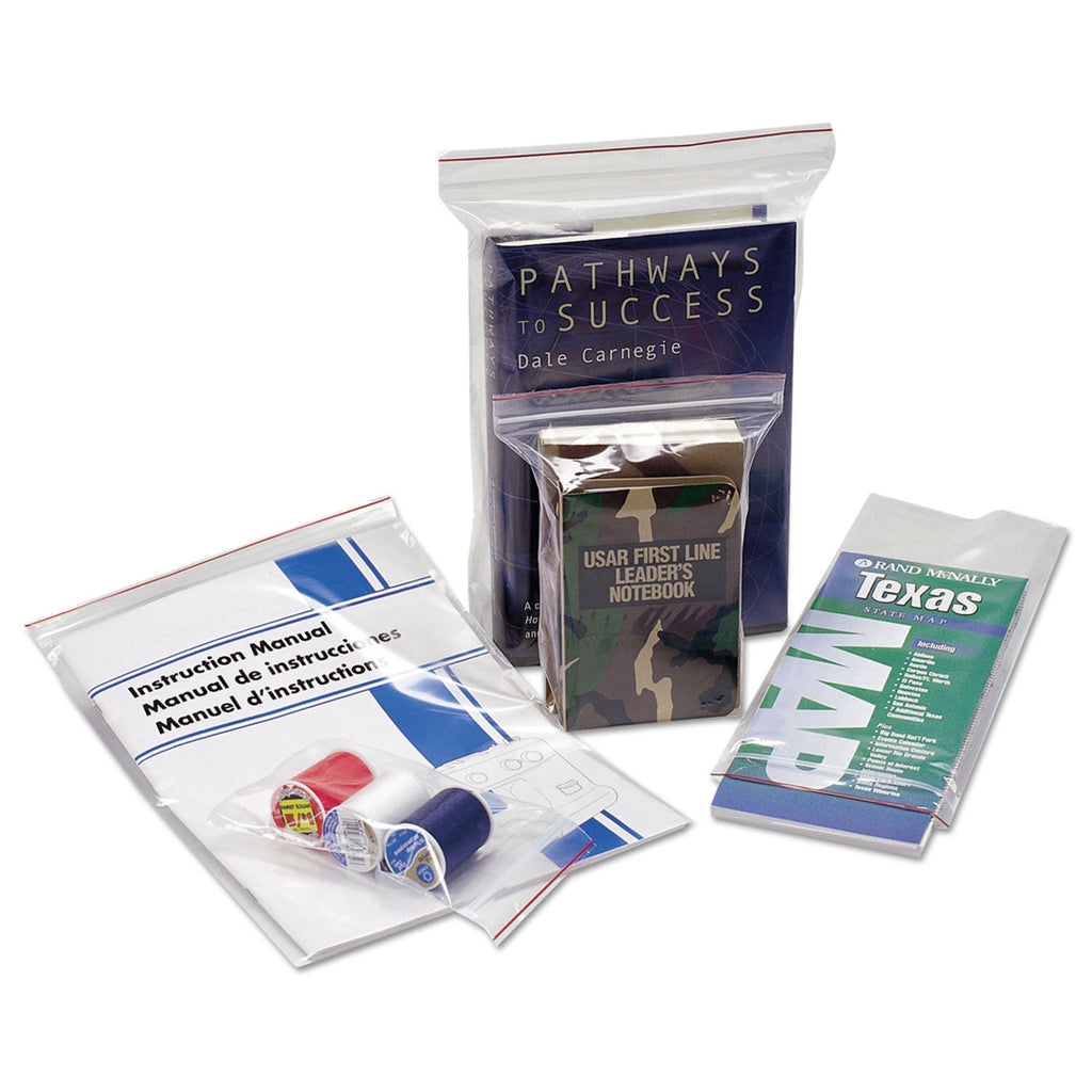 Stout Seal Closure Bags, 2 mil, 12" x 12", Clear, 500/Carton