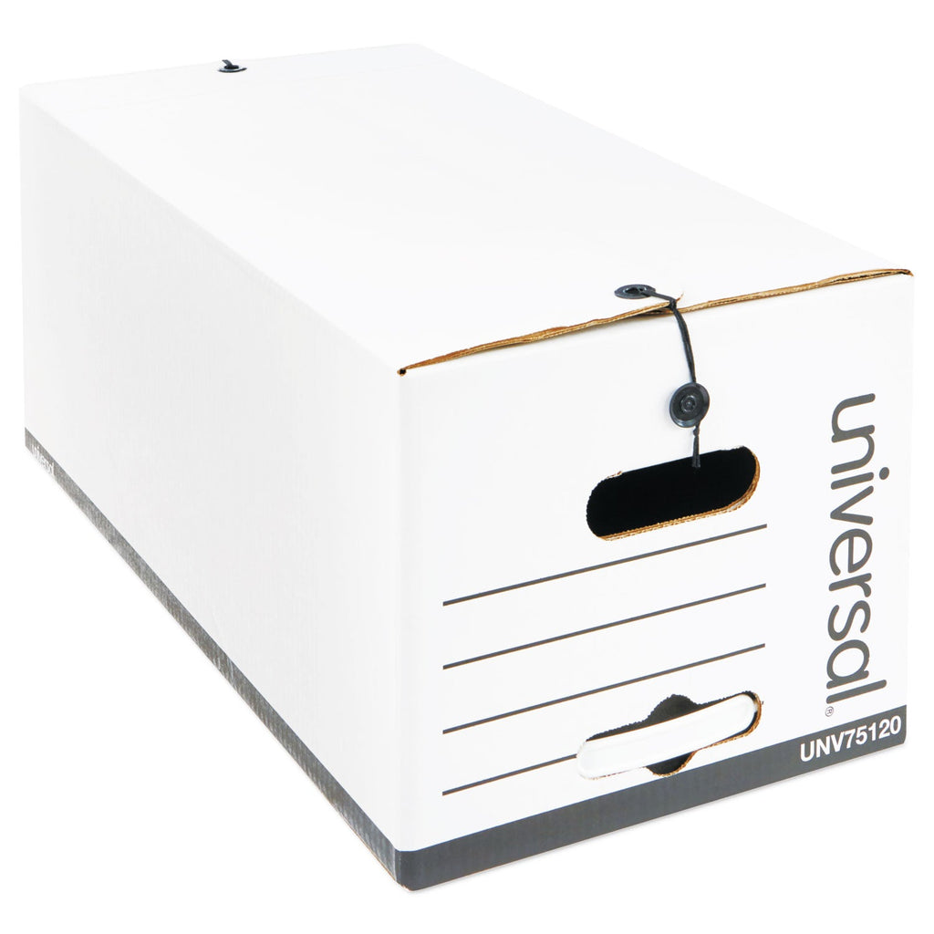 Universal Economical Easy Assembly Storage Files, Letter Files, White, 12/Carton