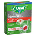 Curad Bloodstop Sterile Hemostat Gauze Pad, 1 x 1, 10/Box