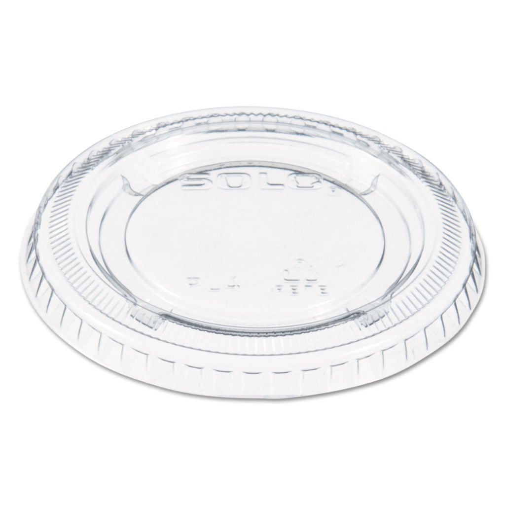 Dart Portion/Souffle Cup Lids, Fits 3.25 oz to 9 oz Cups, Clear, 125/Pack, 20 Packs/Carton