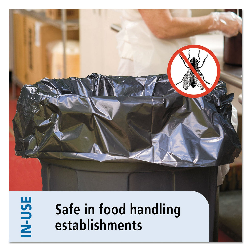 Stout Insect-Repellent Trash Bags, 55 gal, 2 mil, 37" x 52", Black, 65/Box