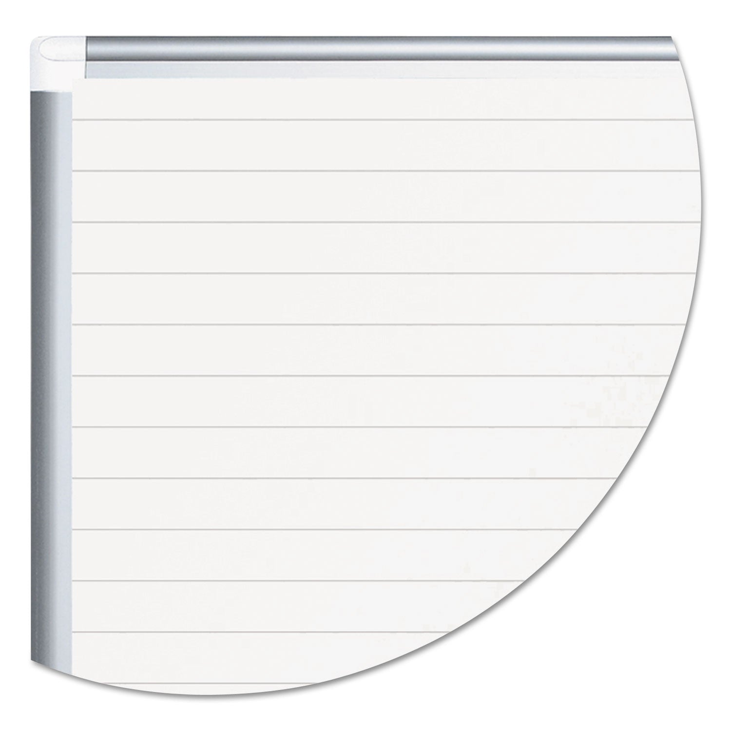 MasterVision Ruled Planning Board, 72 x 48, White/Silver