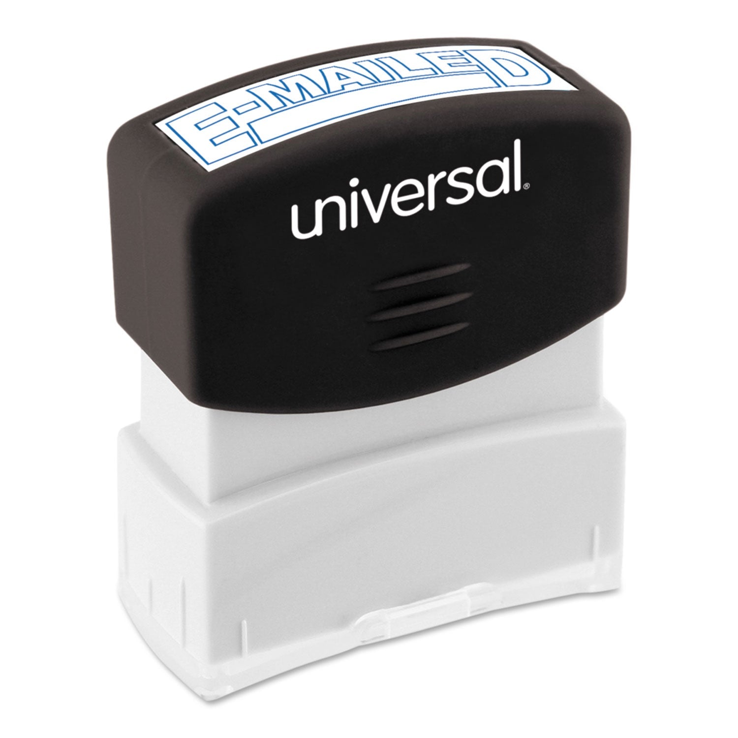 Universal Message Stamp, E-MAILED, Pre-Inked One-Color, Blue