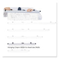 Safco Sheet File Hanging Clamps, 100 Sheets Per Clamp, 24" Length, 6/Carton