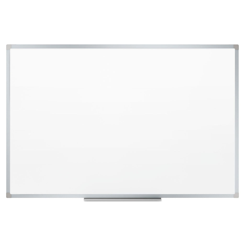Mead Dry-Erase Board, Melamine Surface, 72 x 48, Silver Aluminum Frame