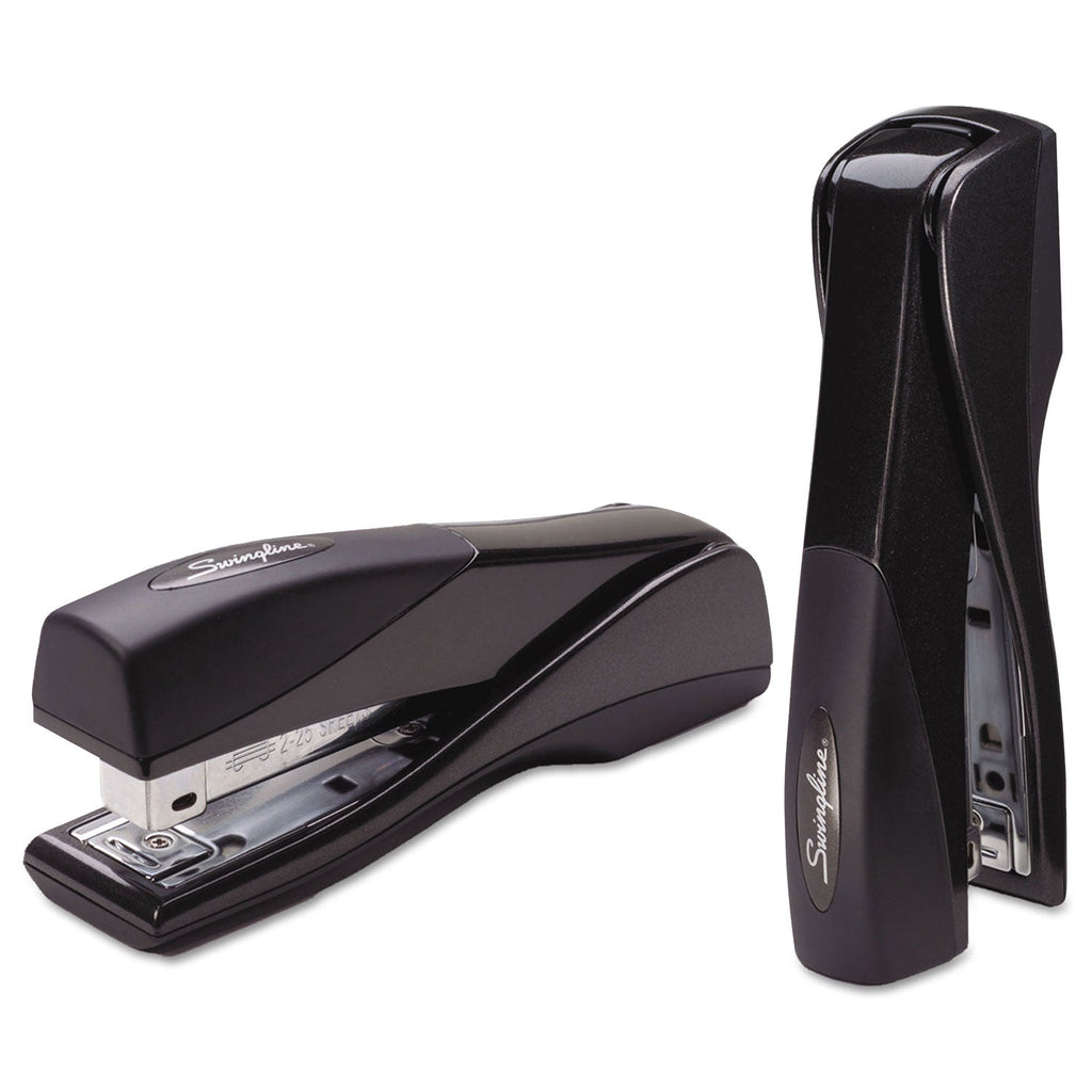 Swingline Optima Grip Full Strip Stapler, 25-Sheet Capacity, Graphite Black