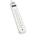 Tripp Lite Protect It! Surge Protector, 6 AC Outlets, 4 ft Cord, 790 J, Light Gray