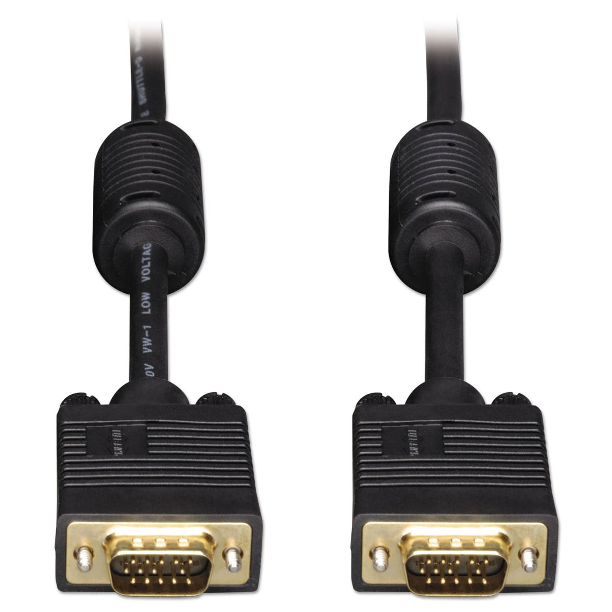Tripp Lite VGA Coaxial High-Resolution Monitor Cable with RGB Coaxial, 50 ft, Black
