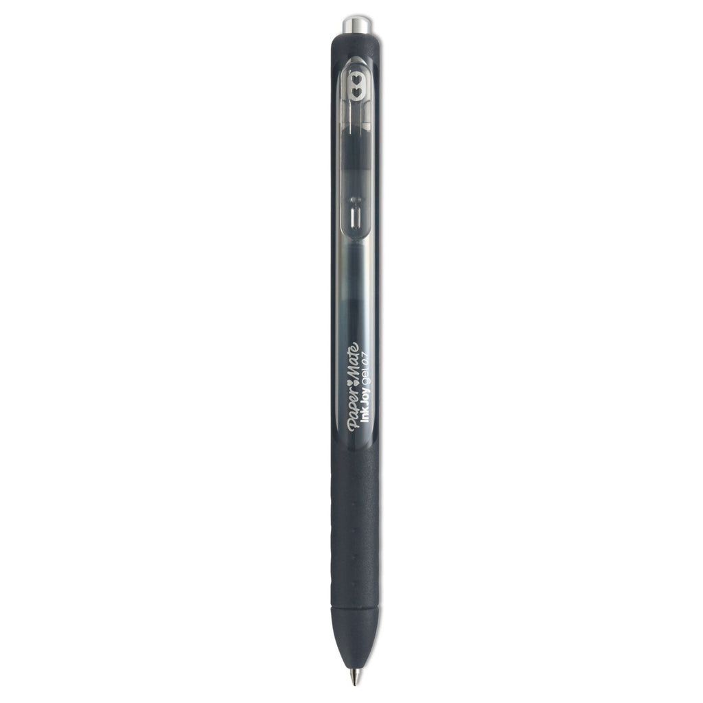 Paper Mate InkJoy Gel Pen, Retractable, Medium 0.7 mm, Black Ink, Black Barrel, 36/Pack