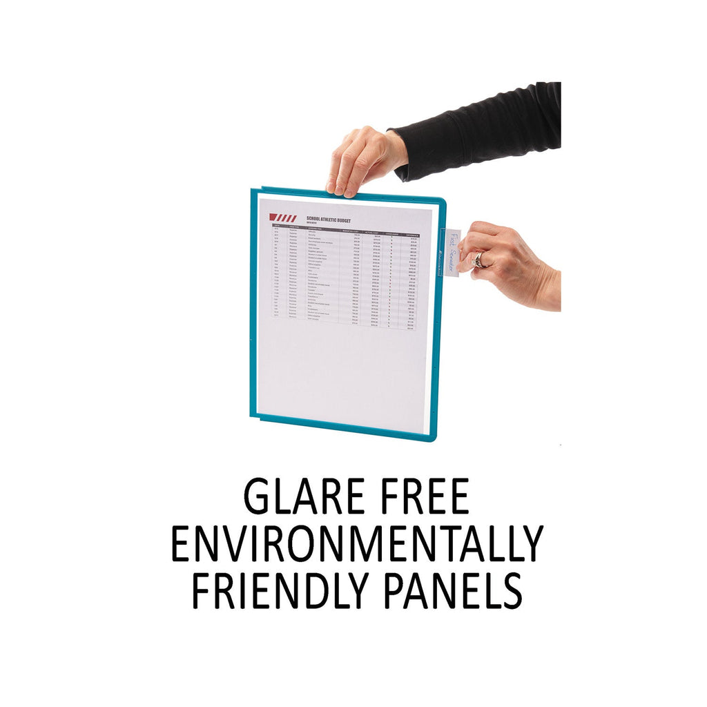 Durable VARIO Wall Reference System, 5 Panels, Letter, Asst. Borders and Panels